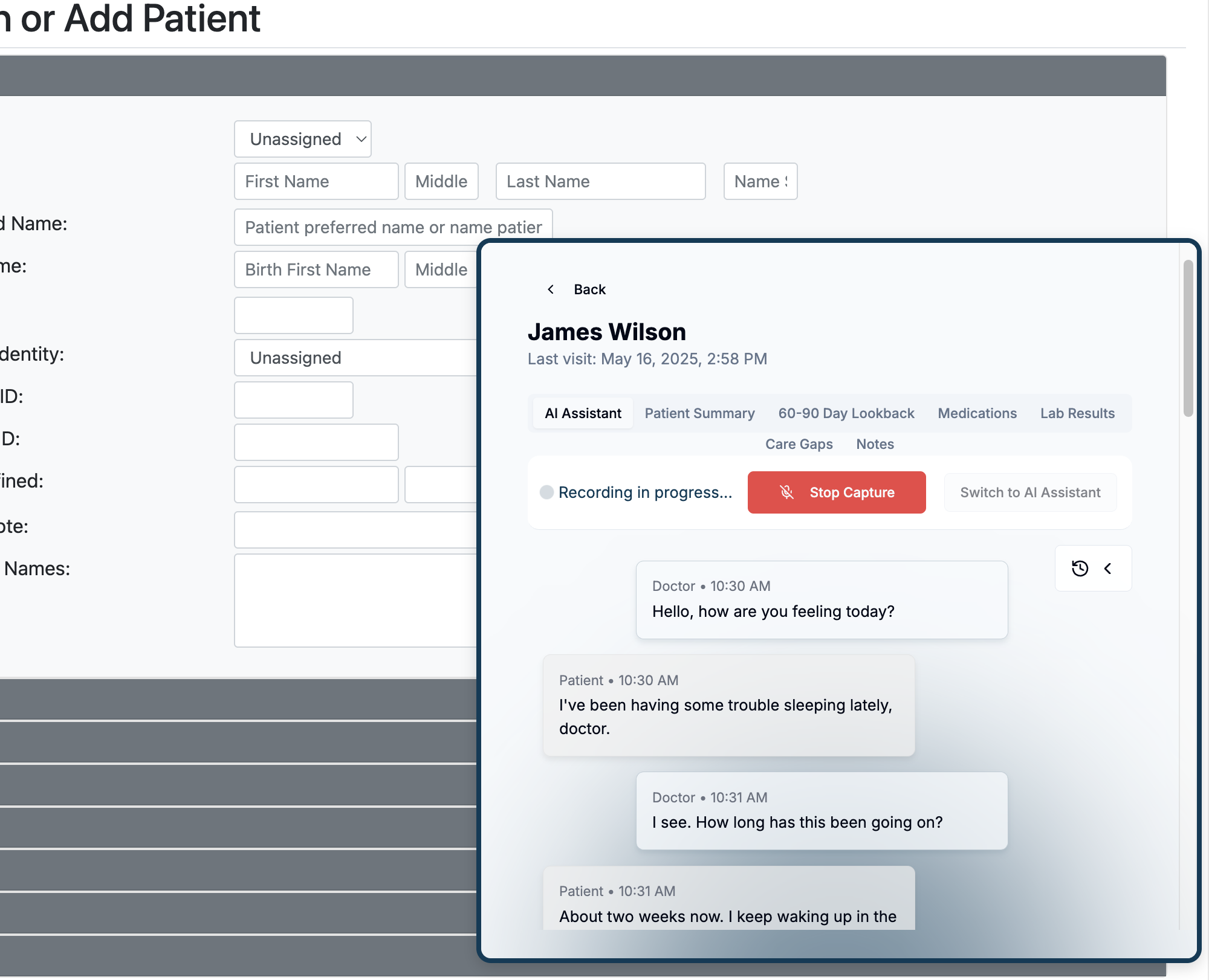Workflow integration diagram showing EHR connections and data flow